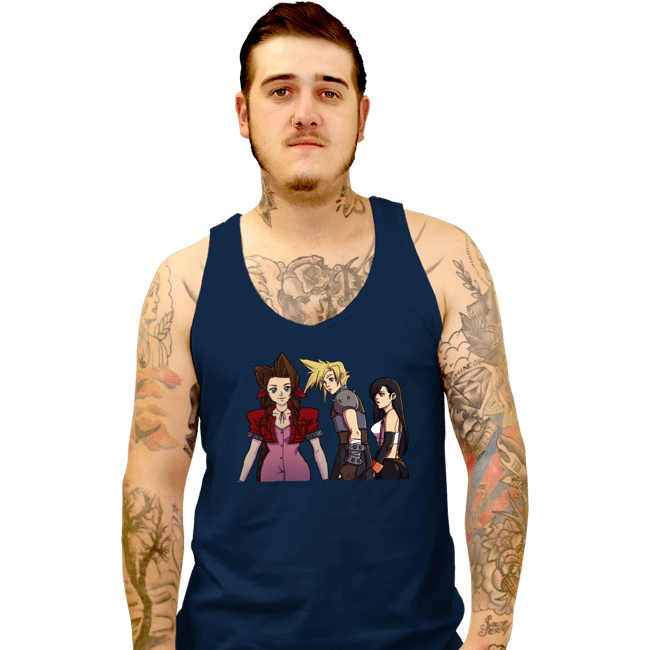 Shirts Tank Top, Unisex / Small / Navy Distracted Cloud