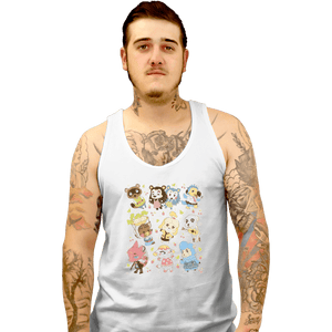 Shirts Tank Top, Unisex / Small / White Cute Bunch