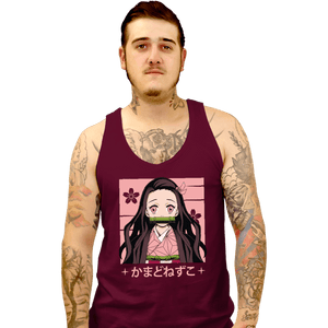 Shirts Tank Top, Unisex / Small / Maroon Nezuko