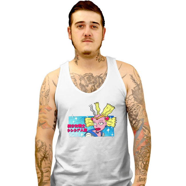 Secret_Shirts Tank Top, Unisex / Small / White Pretty Guardian Cynthia