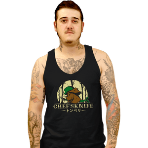 Shirts Tank Top, Unisex / Small / Black Chef's Knife