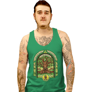 Shirts Tank Top, Unisex / Small / Irish Green Deku Tree