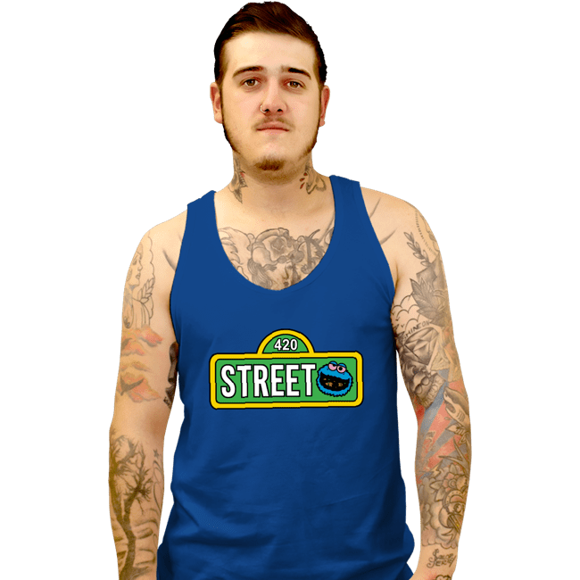 Secret_Shirts Tank Top, Unisex / Small / Royal Blue 420 Street