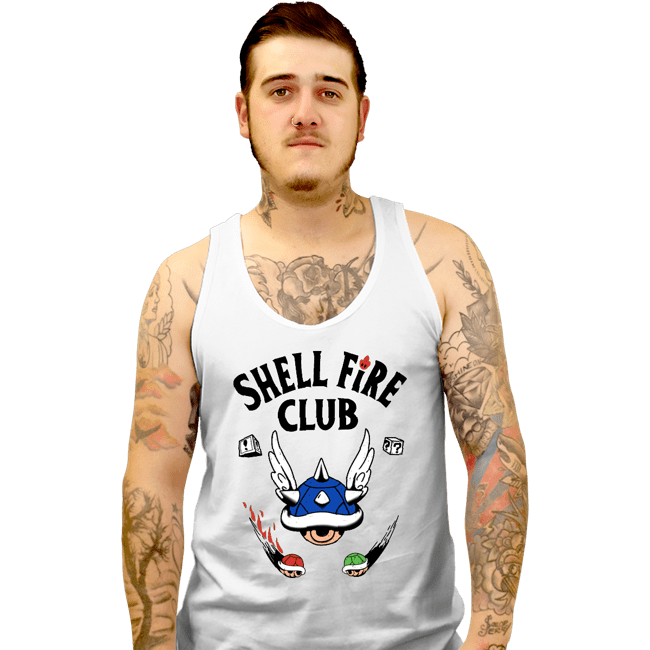 Secret_Shirts Tank Top, Unisex / Small / White Shellfire Club