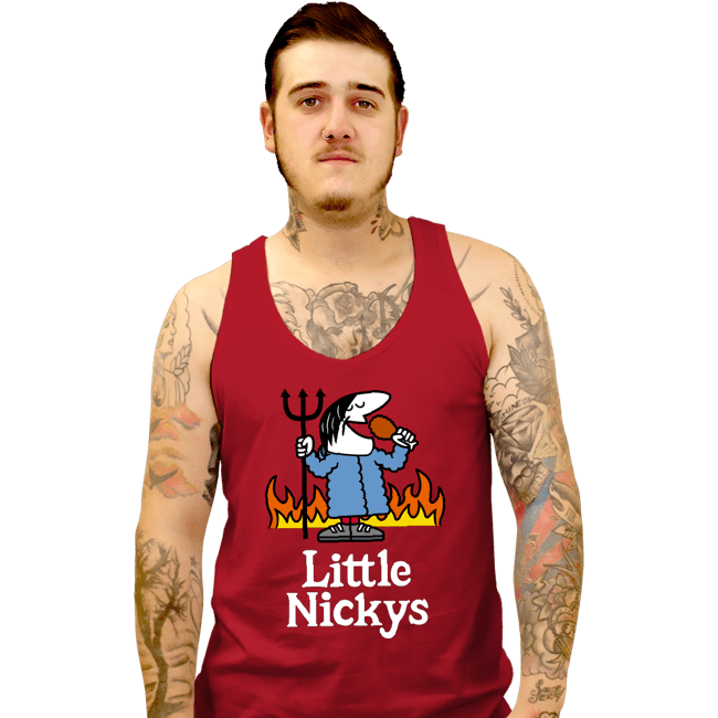 Daily_Deal_Shirts Tank Top, Unisex / Small / Red Little Nickys