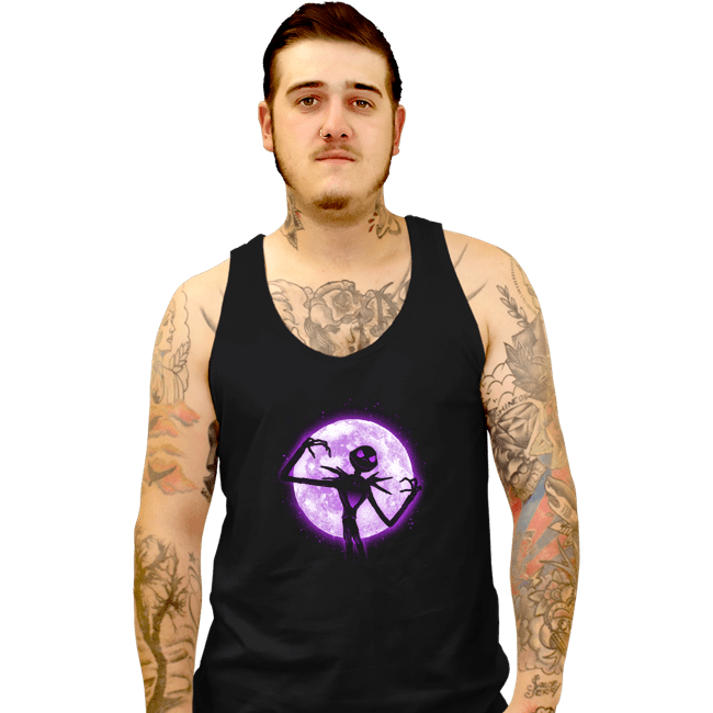 Shirts Tank Top, Unisex / Small / Black Moonlight Skeleton