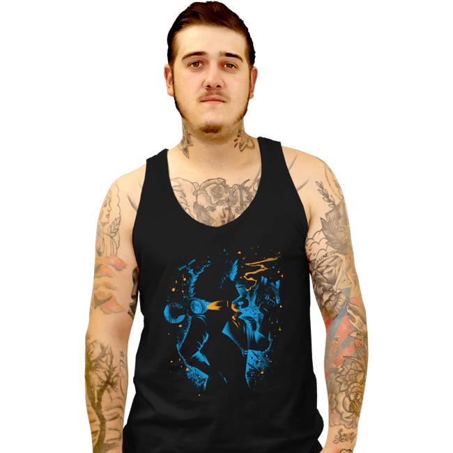 Daily_Deal_Shirts Tank Top, Unisex / Small / Black Swimming Bird