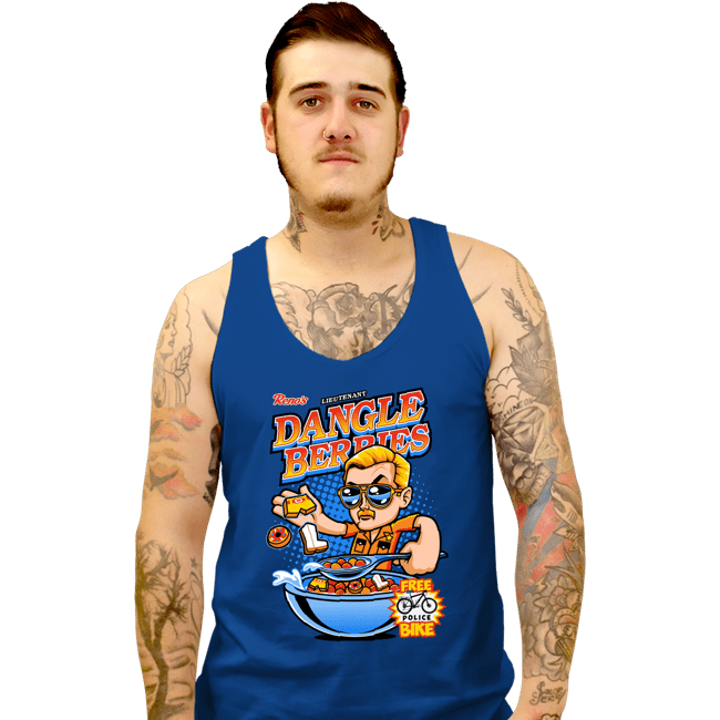 Daily_Deal_Shirts Tank Top, Unisex / Small / Royal Blue Dangle Berries