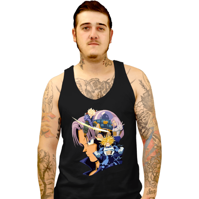 Daily_Deal_Shirts Tank Top, Unisex / Small / Black Vintage Trunks