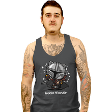 Load image into Gallery viewer, Shirts Tank Top, Unisex / Small / Charcoal Hello Mando

