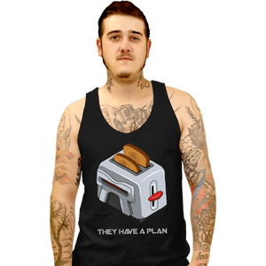 Daily_Deal_Shirts Tank Top, Unisex / Small / Black Frakking Toaster