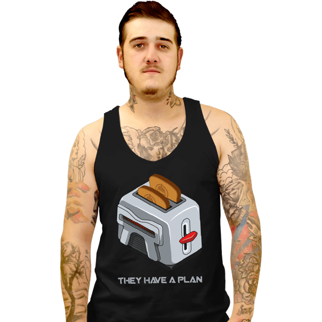 Daily_Deal_Shirts Tank Top, Unisex / Small / Black Frakking Toaster