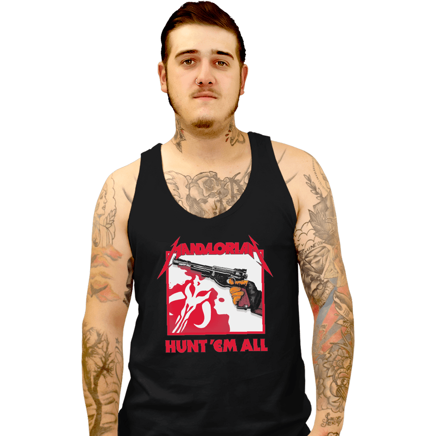 Shirts Tank Top, Unisex / Small / Black Hunt Em All