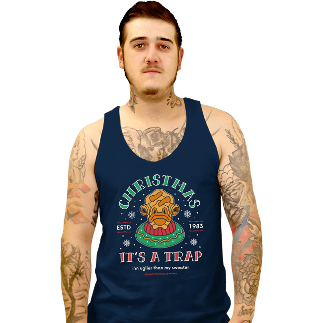 Shirts Tank Top, Unisex / Small / Navy Uglier Than My Sweater
