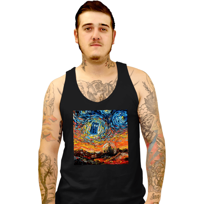 Shirts Tank Top, Unisex / Small / Black Van Gogh Never Saw Gallifrey
