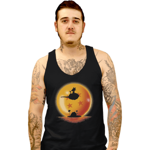 Shirts Tank Top, Unisex / Small / Black Goku on Sunset