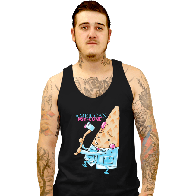 Secret_Shirts Tank Top, Unisex / Small / Black Psy Cone