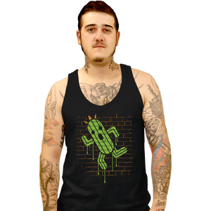 Secret_Shirts Tank Top, Unisex / Small / Black Cactuar Graffiti