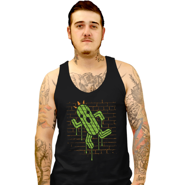 Secret_Shirts Tank Top, Unisex / Small / Black Cactuar Graffiti