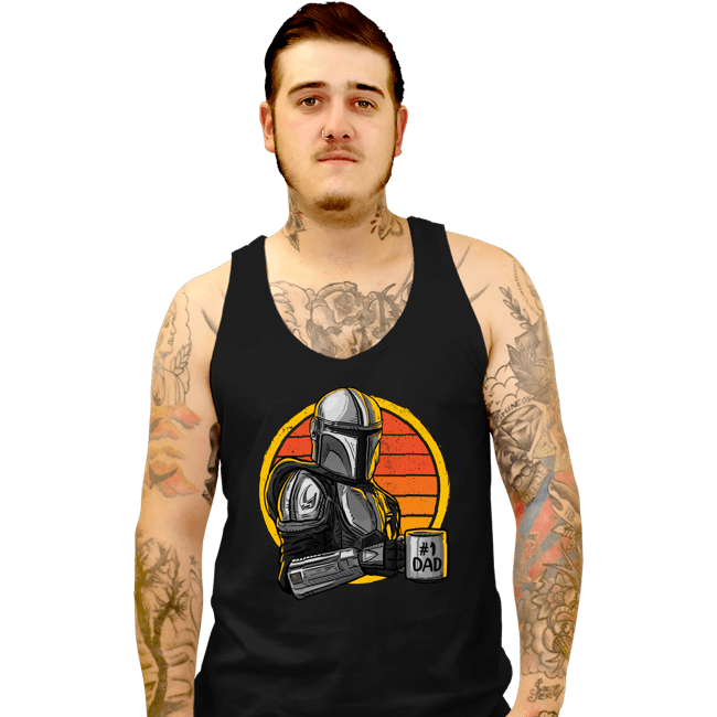 Secret_Shirts Tank Top, Unisex / Small / Black Best Mando Dad