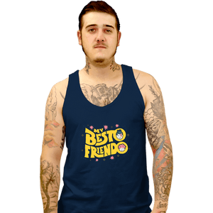 Shirts Tank Top, Unisex / Small / Navy My Besto Friendo