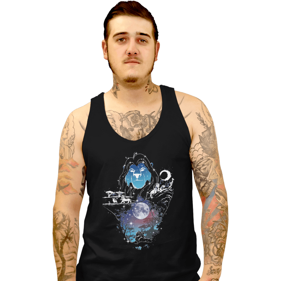 Shirts Tank Top, Unisex / Small / Black Look At The Stars