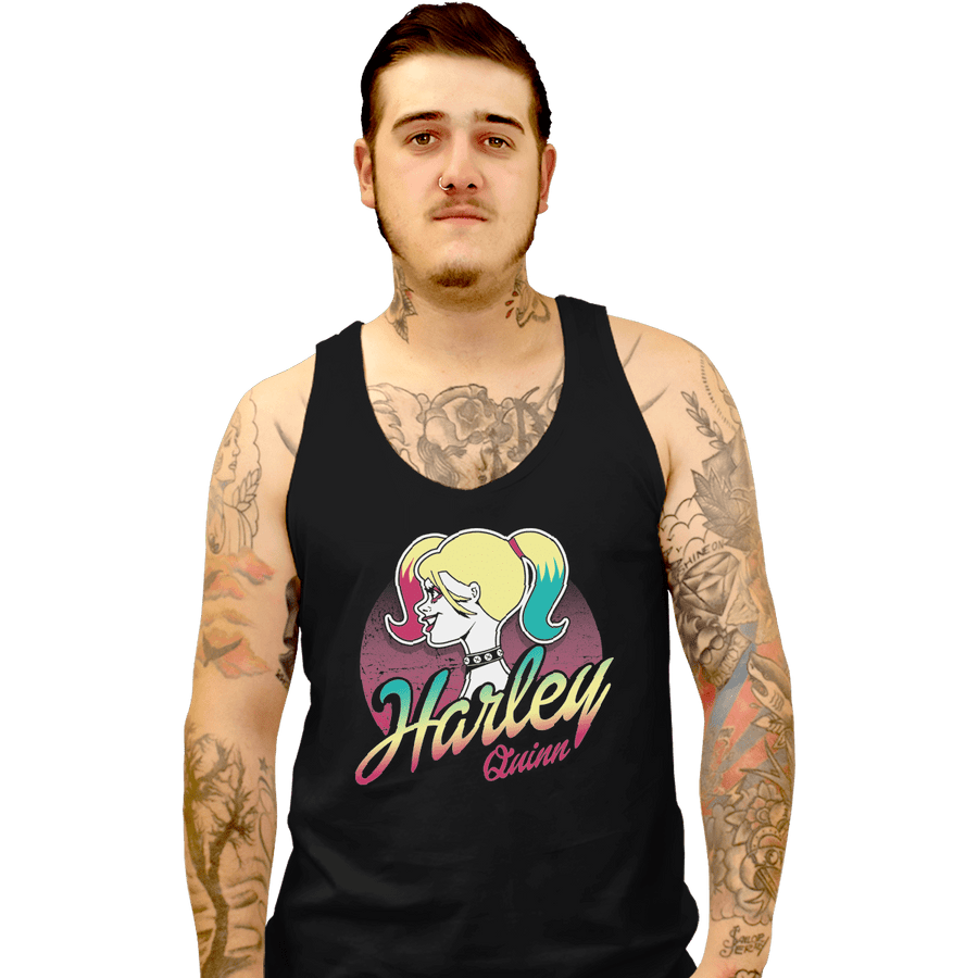 Shirts Tank Top, Unisex / Small / Black Barbie Quinn