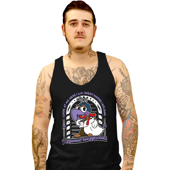 Shirts Tank Top, Unisex / Small / Black Gonzo Melodies
