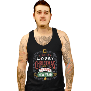 Shirts Tank Top, Unisex / Small / Black Friends Christmas