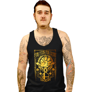 Daily_Deal_Shirts Tank Top, Unisex / Small / Black Smash Foil Crest