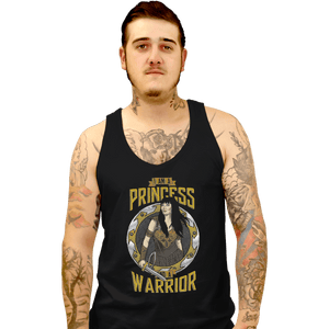 Shirts Tank Top, Unisex / Small / Black Princess and a Warrior