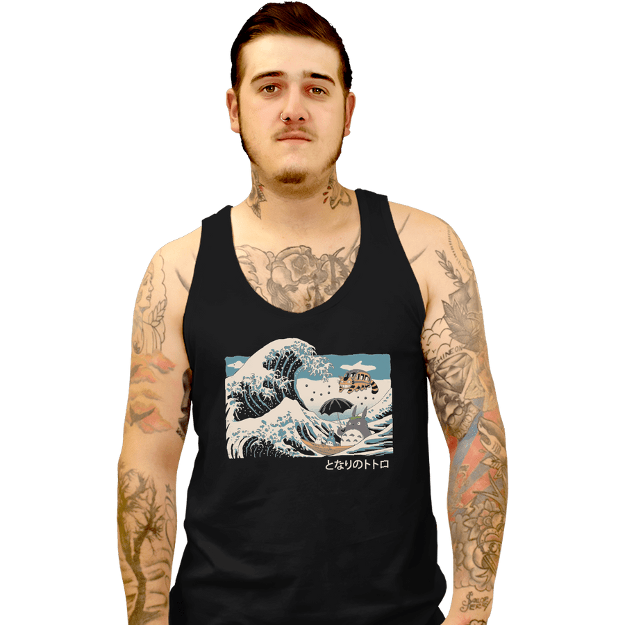 Shirts Tank Top, Unisex / Small / Black The Great Wave Of Spirits