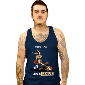 Shirts Tank Top, Unisex / Small / Navy Trust Me I Am A Genius