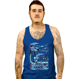 Shirts Tank Top, Unisex / Small / Royal Blue Green Hill Zone