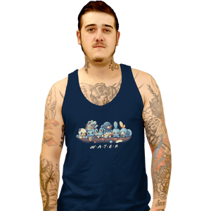 Shirts Tank Top, Unisex / Small / Navy Water Friends