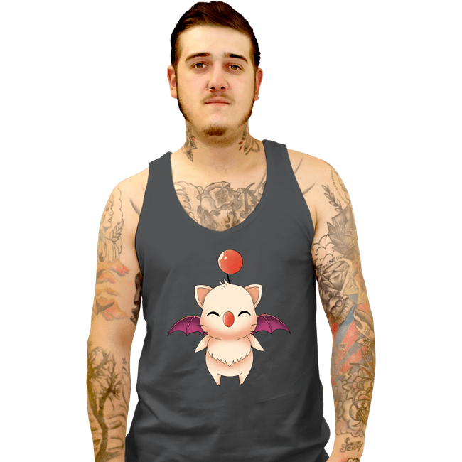 Shirts Tank Top, Unisex / Small / Charcoal Moogle