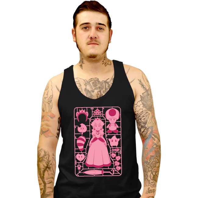 Daily_Deal_Shirts Tank Top, Unisex / Small / Black Princess Peach Model Sprue