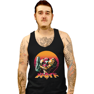 Secret_Shirts Tank Top, Unisex / Small / Black Retro Space Hunter