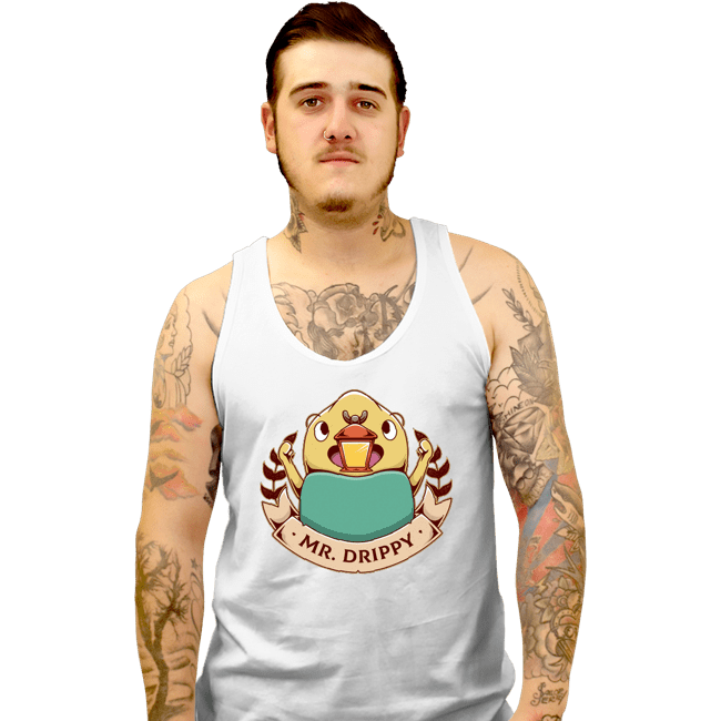 Shirts Tank Top, Unisex / Small / White Drippy