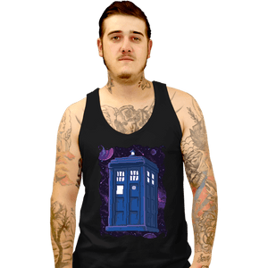 Daily_Deal_Shirts Tank Top, Unisex / Small / Black Pixel Tardis