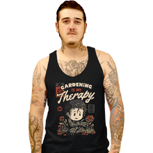 Load image into Gallery viewer, Daily_Deal_Shirts Tank Top, Unisex / Small / Black Gardening Is My Therapy
