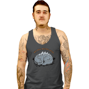 Daily_Deal_Shirts Tank Top, Unisex / Small / Charcoal Nap & Destroy