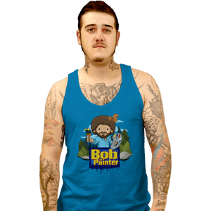 Shirts Tank Top, Unisex / Small / Sapphire Bob The Painter