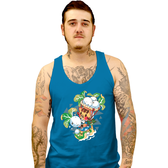 Shirts Tank Top, Unisex / Small / Sapphire Stalk Girl