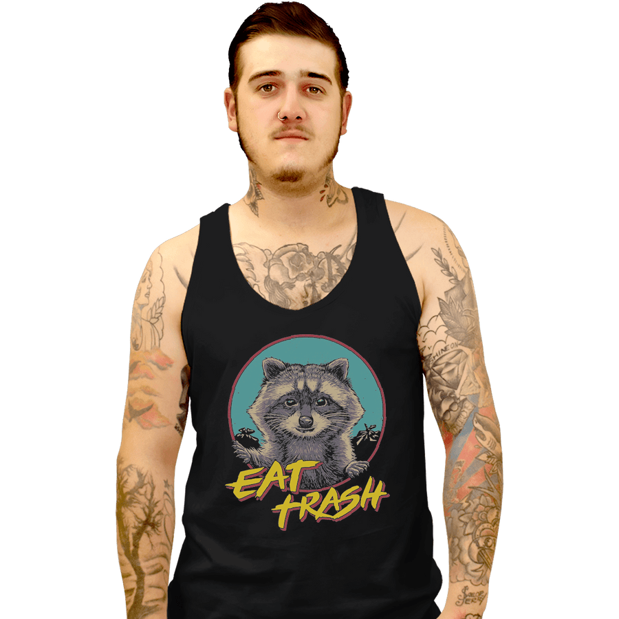 Shirts Tank Top, Unisex / Small / Black Eat Trash