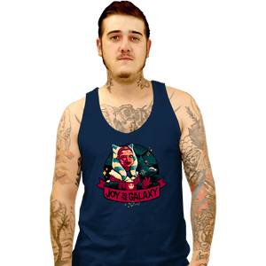 Daily_Deal_Shirts Tank Top, Unisex / Small / Navy Joy To The Galaxy