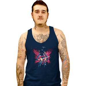 Shirts Tank Top, Unisex / Small / Navy Mental Butterfly