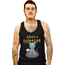 Load image into Gallery viewer, Shirts Tank Top, Unisex / Small / Black Adopt A Lying Cat
