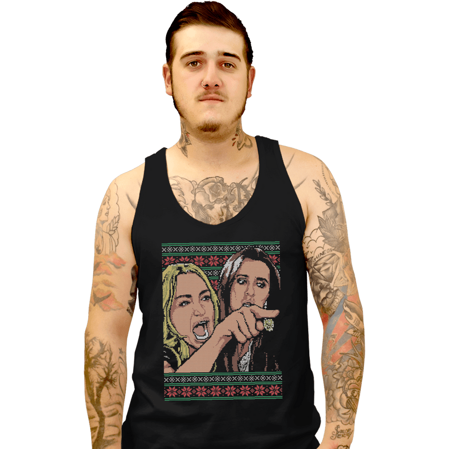 Shirts Tank Top, Unisex / Small / Black Yelling At A Cat Sweater