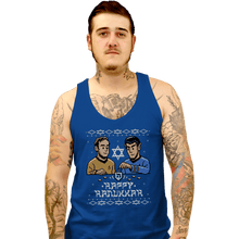 Load image into Gallery viewer, Daily_Deal_Shirts Tank Top, Unisex / Small / Royal Blue Celebrate Hanukkah
